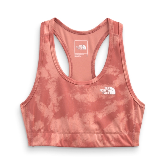 THE NORTH FACE PRINTED MIDLINE BRA, Small, Rose Dawn Retro Dye, NWT - Picture 3 of 12